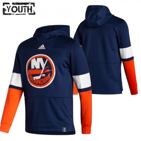 Dětské New York Islanders Blank 2020-21 Reverse Retro Pullover Mikiny Hooded